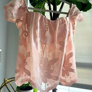 LOVERS + FRIENDS - life’s a beach off shoulder XS